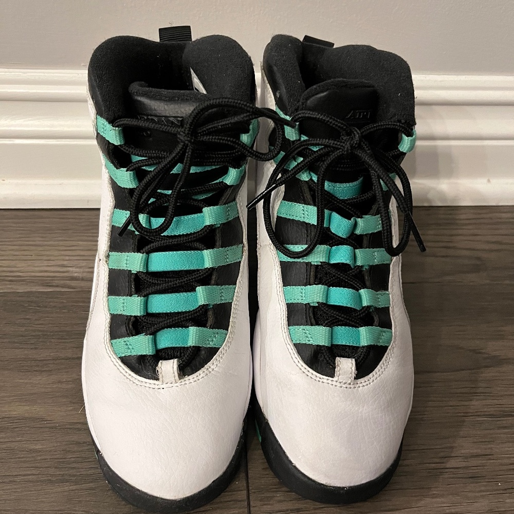Air Jordan 10 Retro- White-Verde